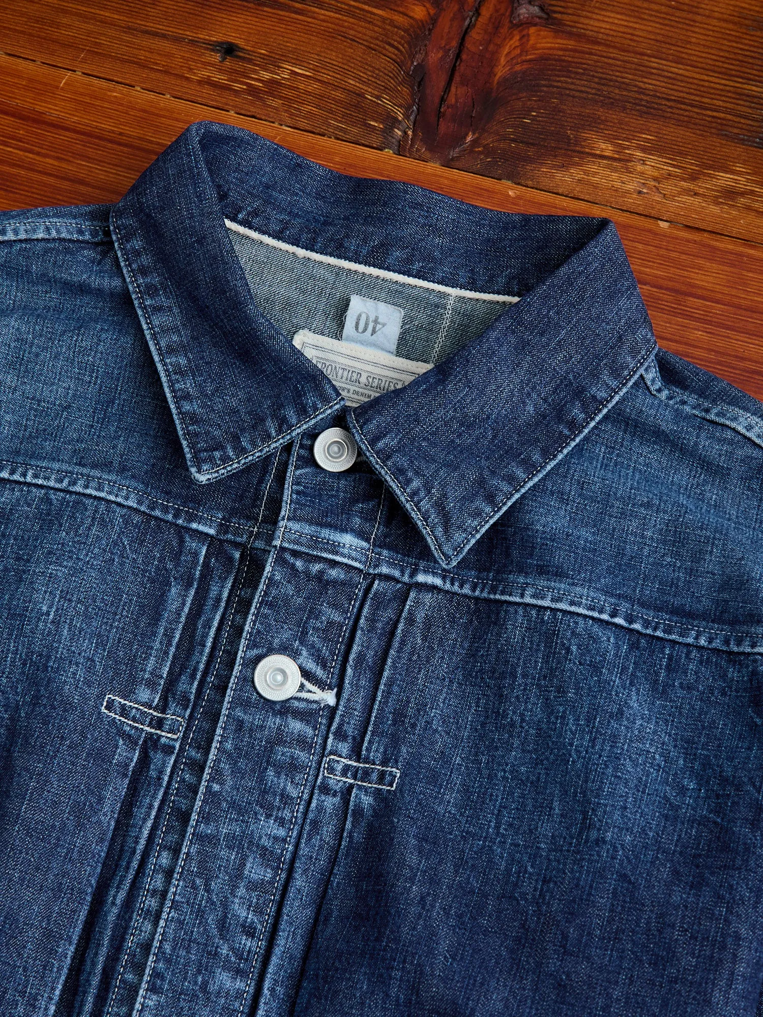 10.5oz Selvedge Denim Miner's Jacket in Washed Indigo