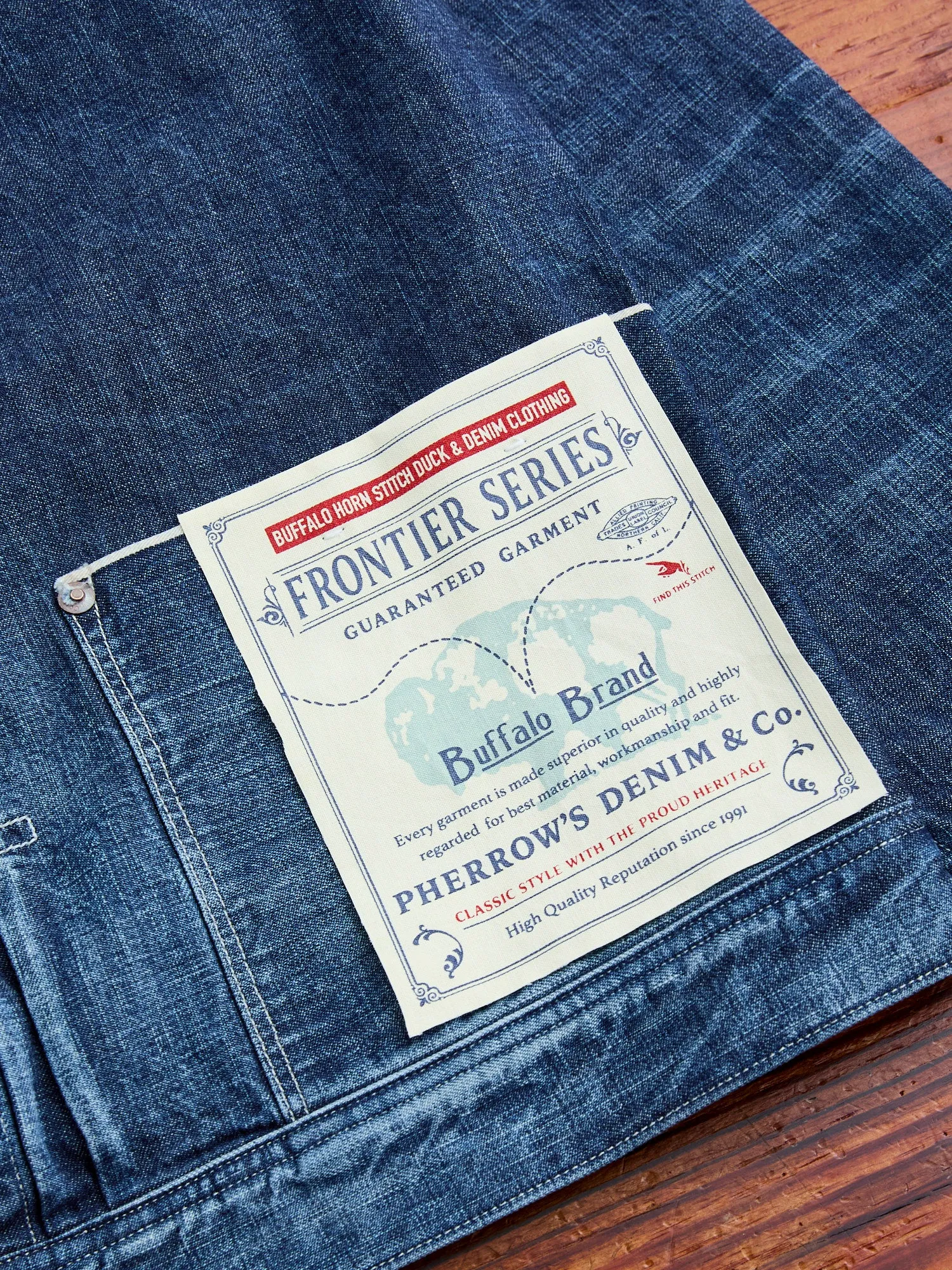 10.5oz Selvedge Denim Miner's Jacket in Washed Indigo