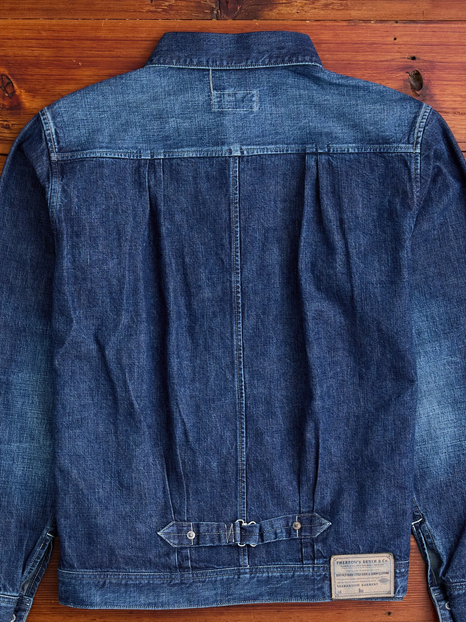 10.5oz Selvedge Denim Miner's Jacket in Washed Indigo