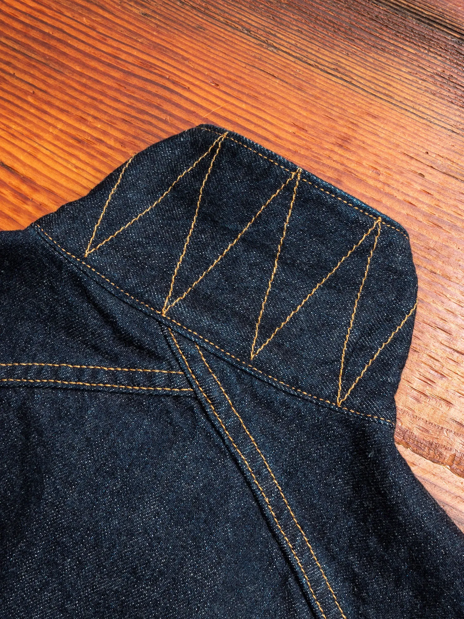 3sixteen x Blue Owl "Gold Rush" Modified Type-3 Denim Jacket in Indigo