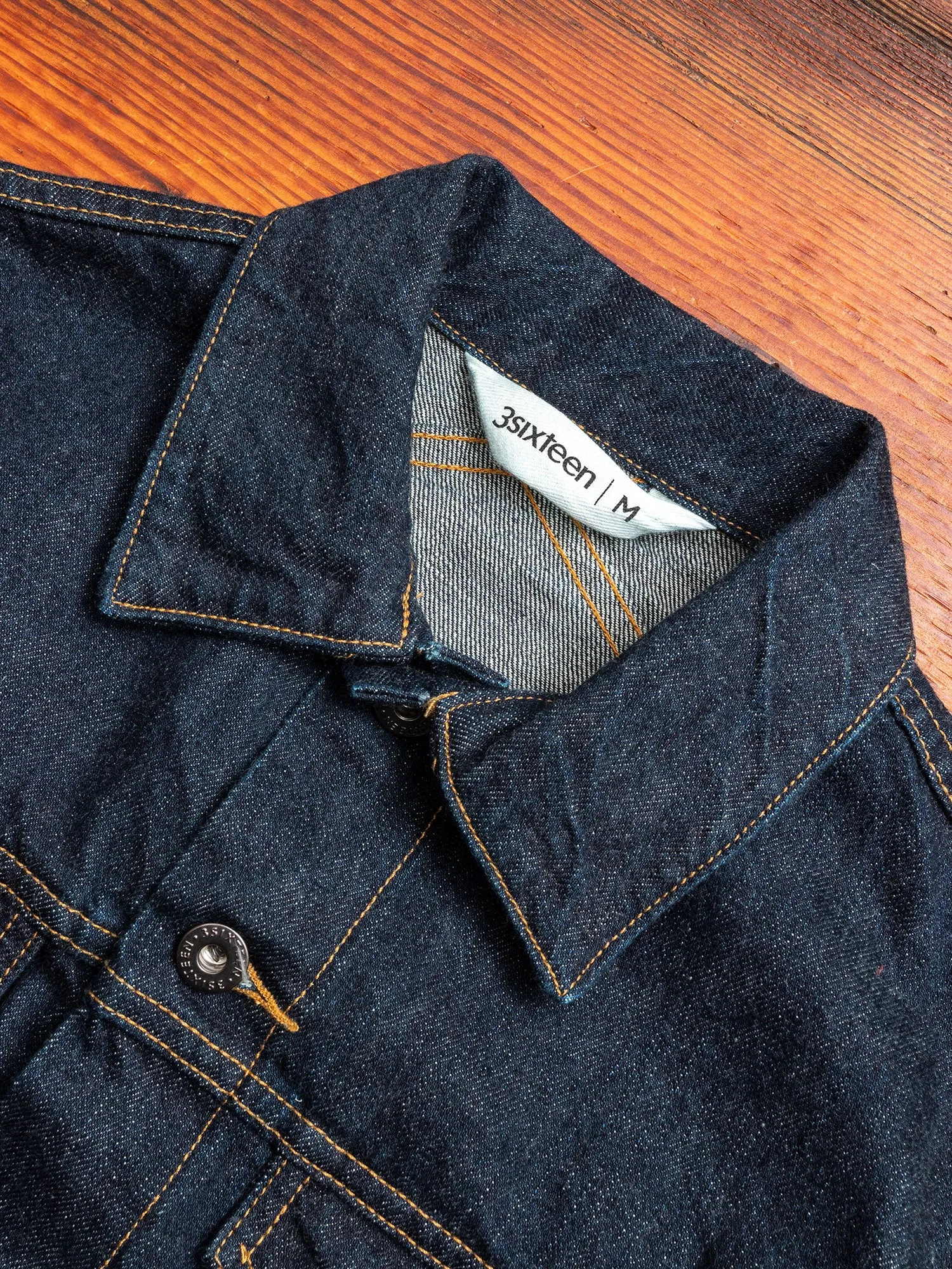 3sixteen x Blue Owl "Gold Rush" Modified Type-3 Denim Jacket in Indigo