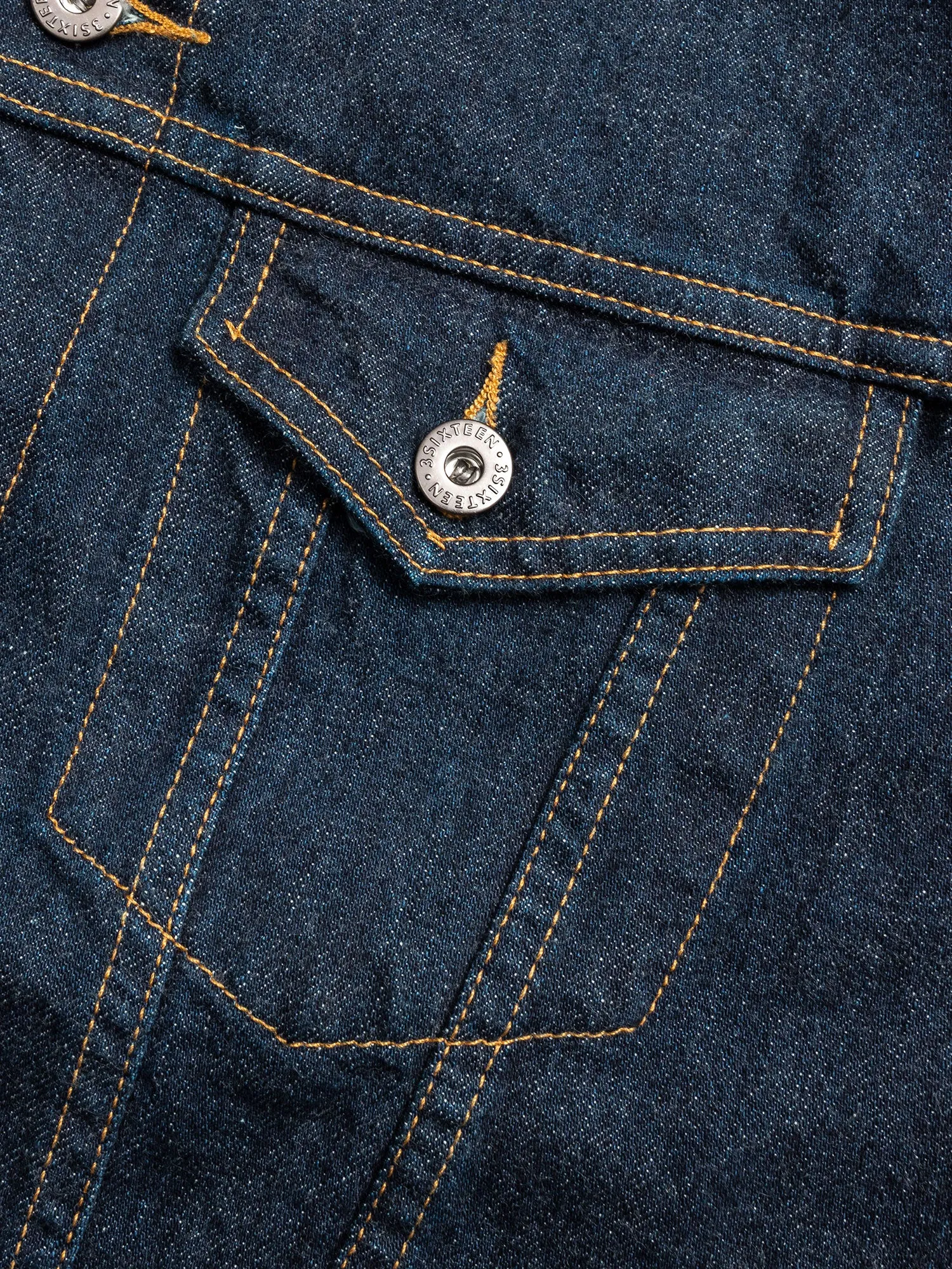 3sixteen x Blue Owl "Gold Rush" Modified Type-3 Denim Jacket in Indigo