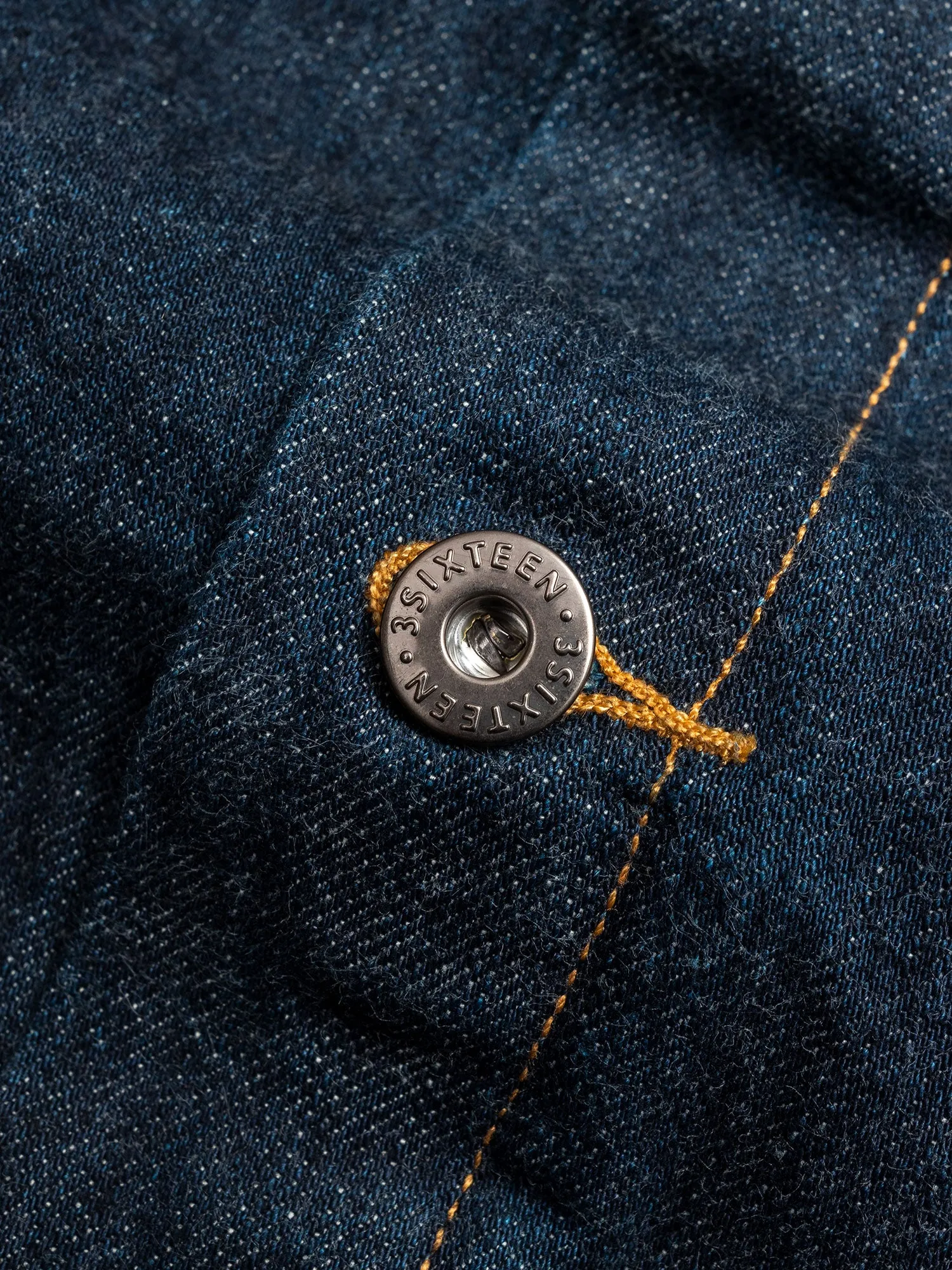 3sixteen x Blue Owl "Gold Rush" Modified Type-3 Denim Jacket in Indigo