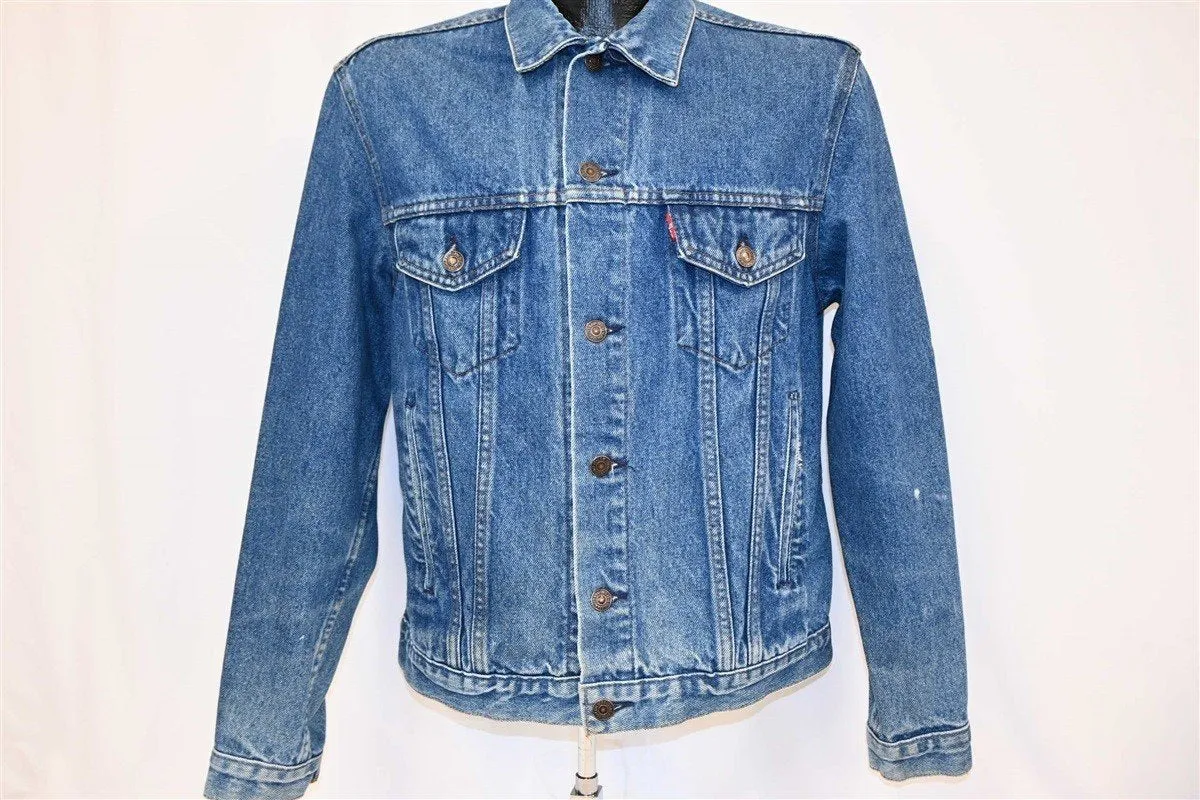 80s Levi's Light Wash Type 3 Trucker Denim Jacket Medium