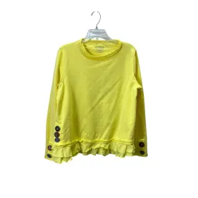 Athletic Sweatshirt Crewneck By Neon Buddha In Yellow, Size:L