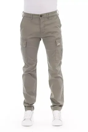 Baldinini Trend Beige Cotton Men Cargo Trouser