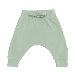 Bamboo Jersey Harem Pants in Thyme