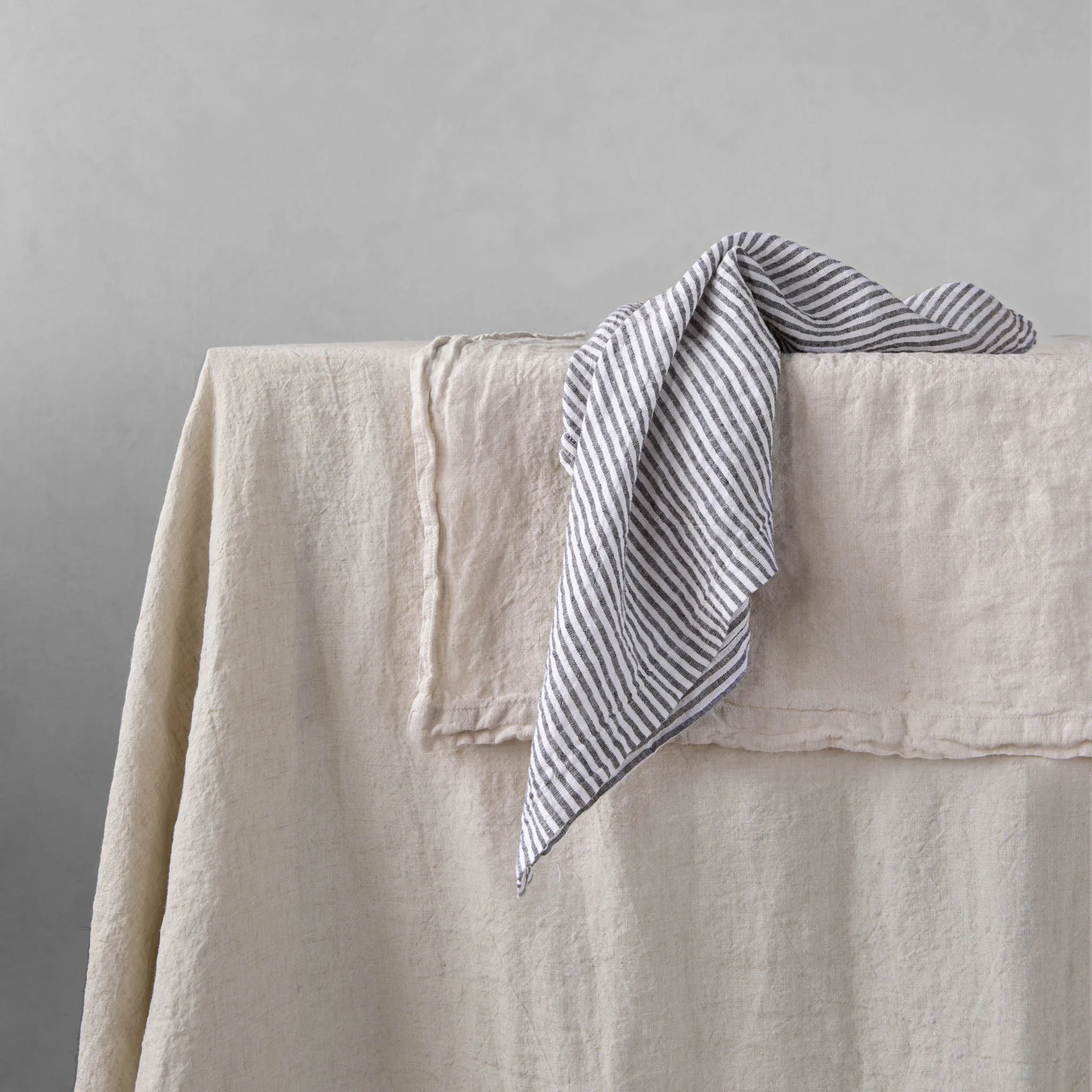 Basix Stripe Linen Napkin - Ayrton/Nox