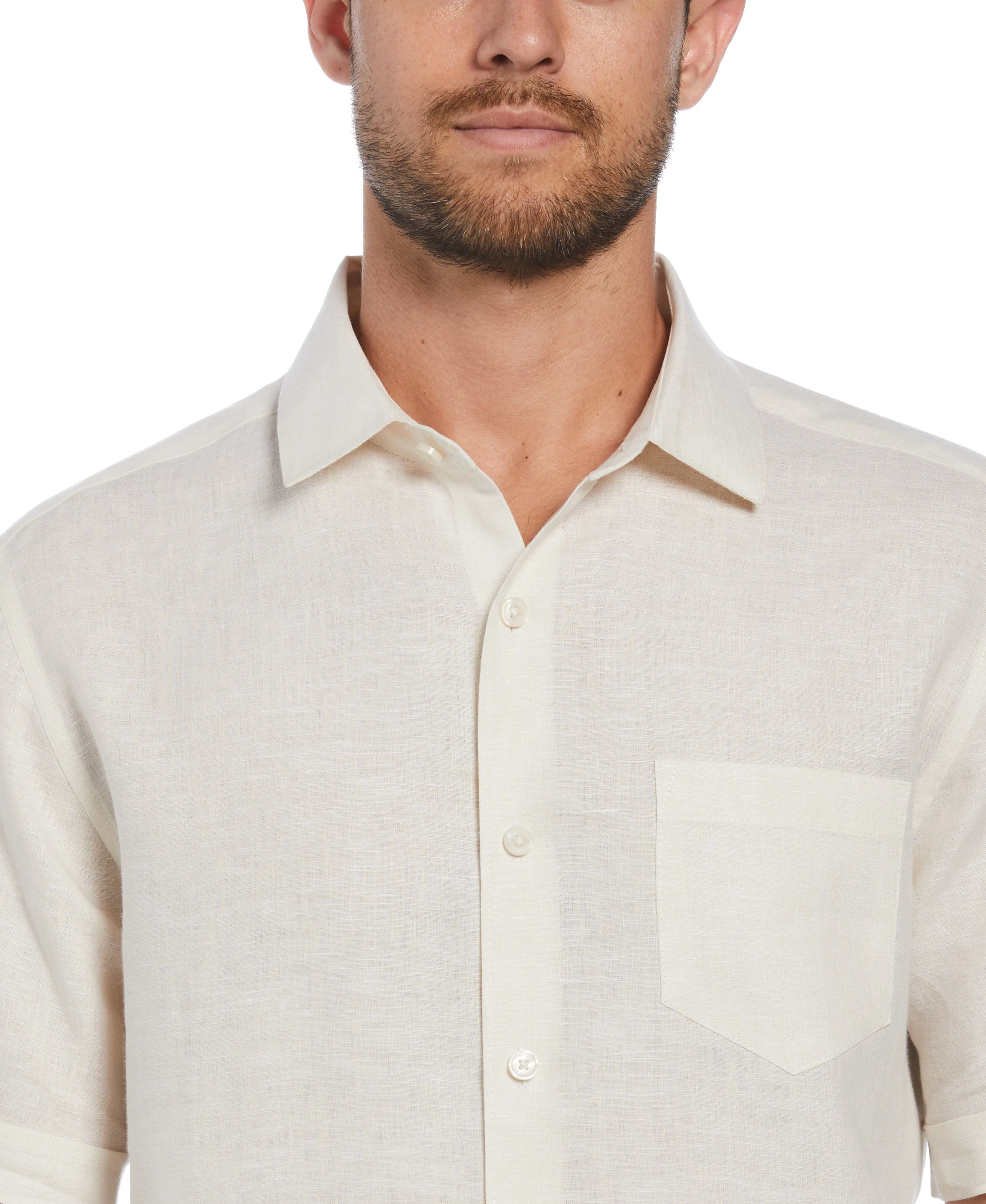 Big & Tall Classic Two-Tone Linen Shirt