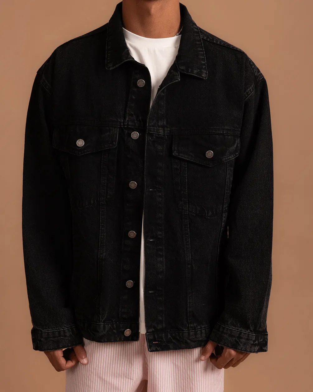 Black Oversized Denim Jacket