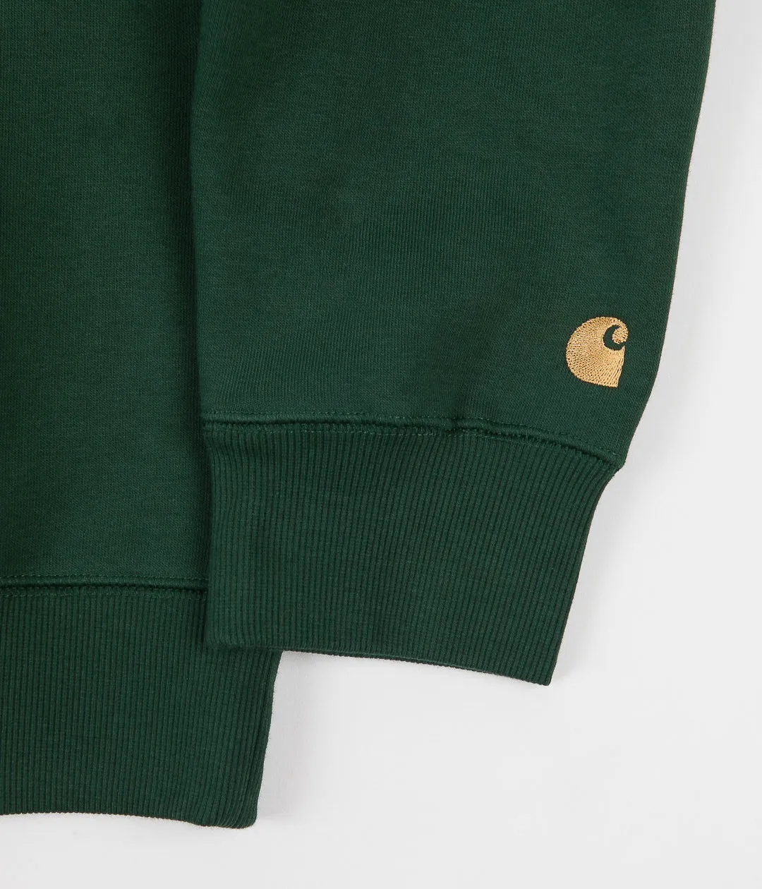 Carhartt Chase Crewneck Sweatshirt - Treehouse / Gold