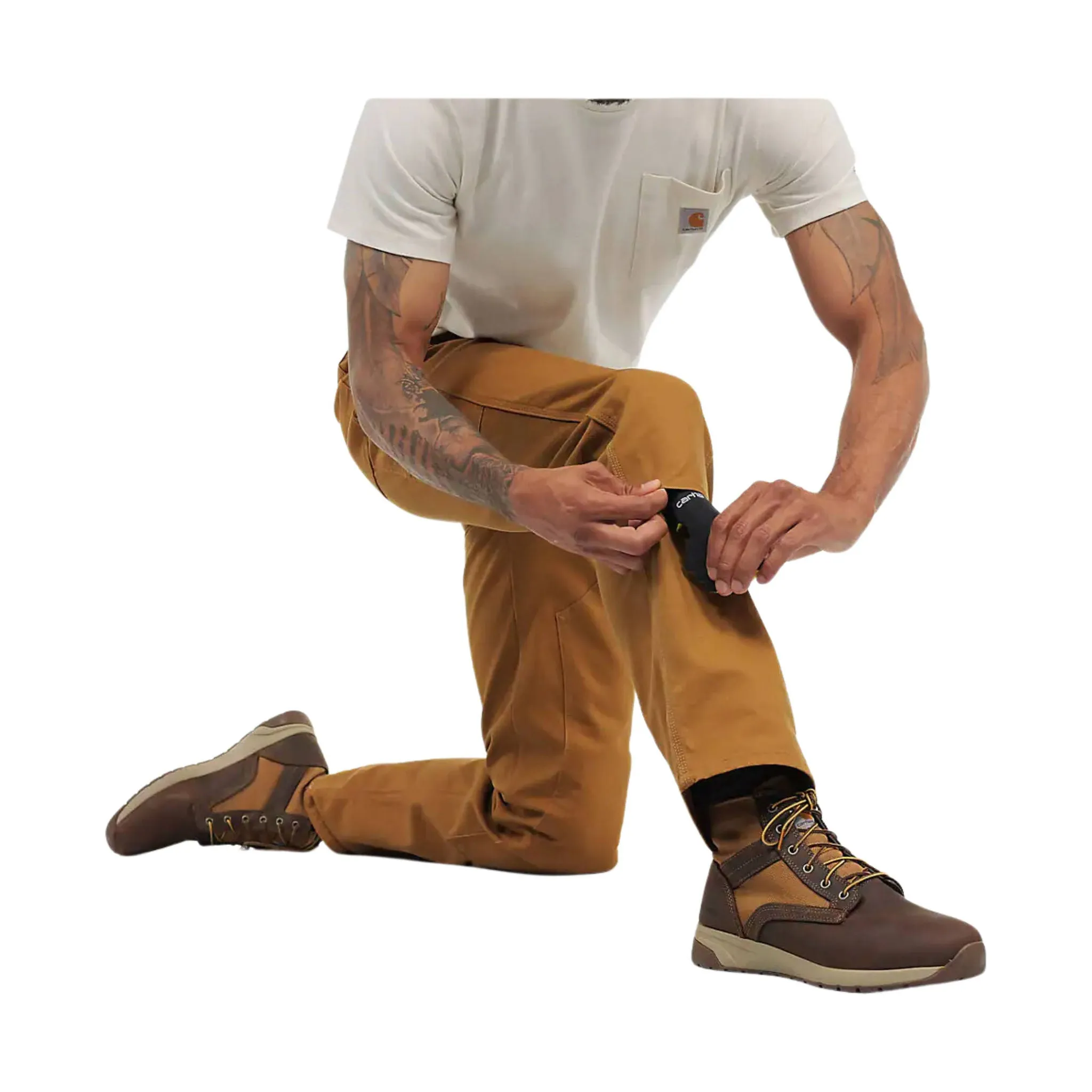 Carhartt Men's Rugged Flex® Relaxed Fit Double Front Pant - Carhartt Brown