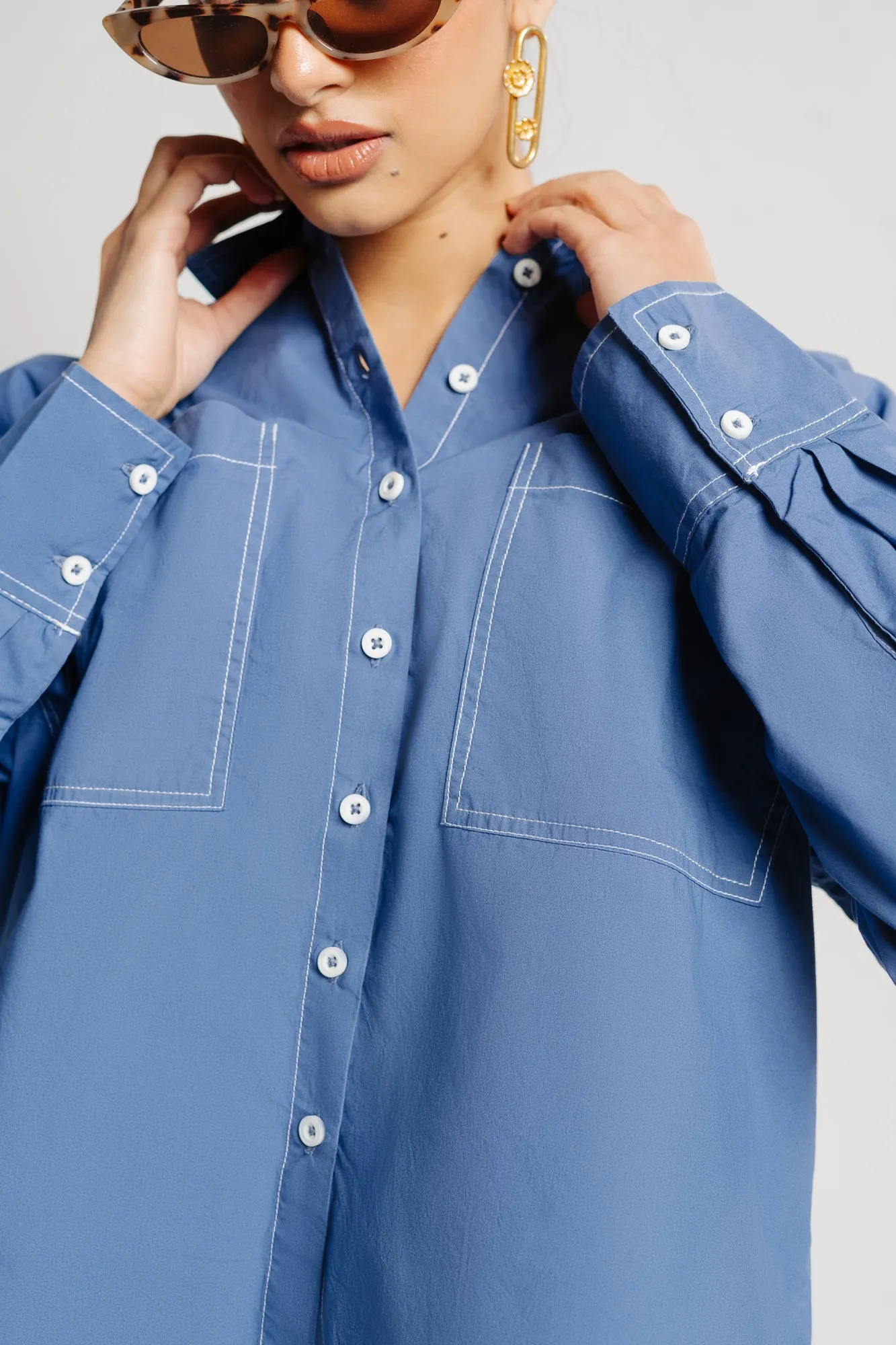 Celeste Contrast Stitch Shirt