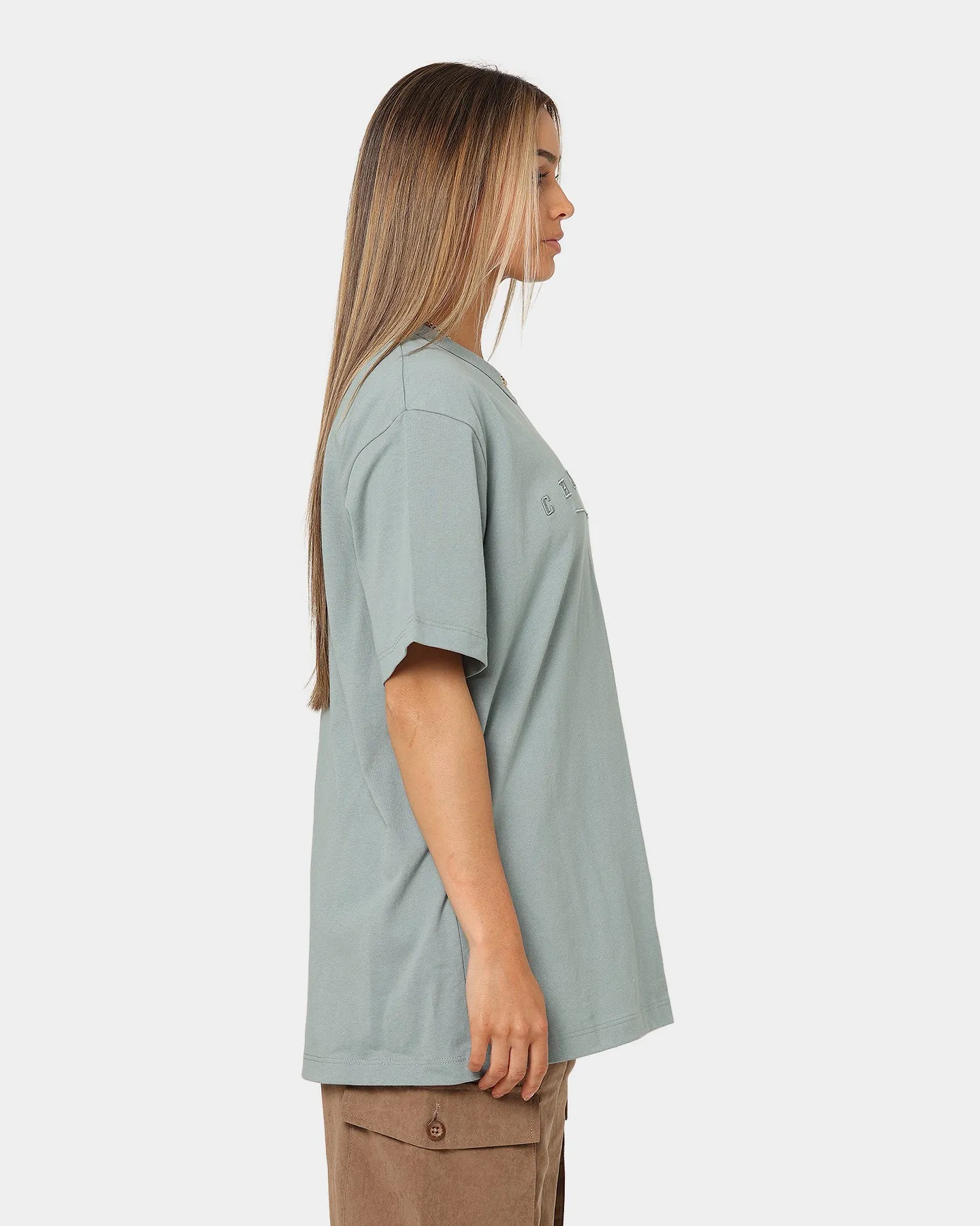 Champion Women's Heritage 2K Oversized T-Shirt Sage Shimmer Green