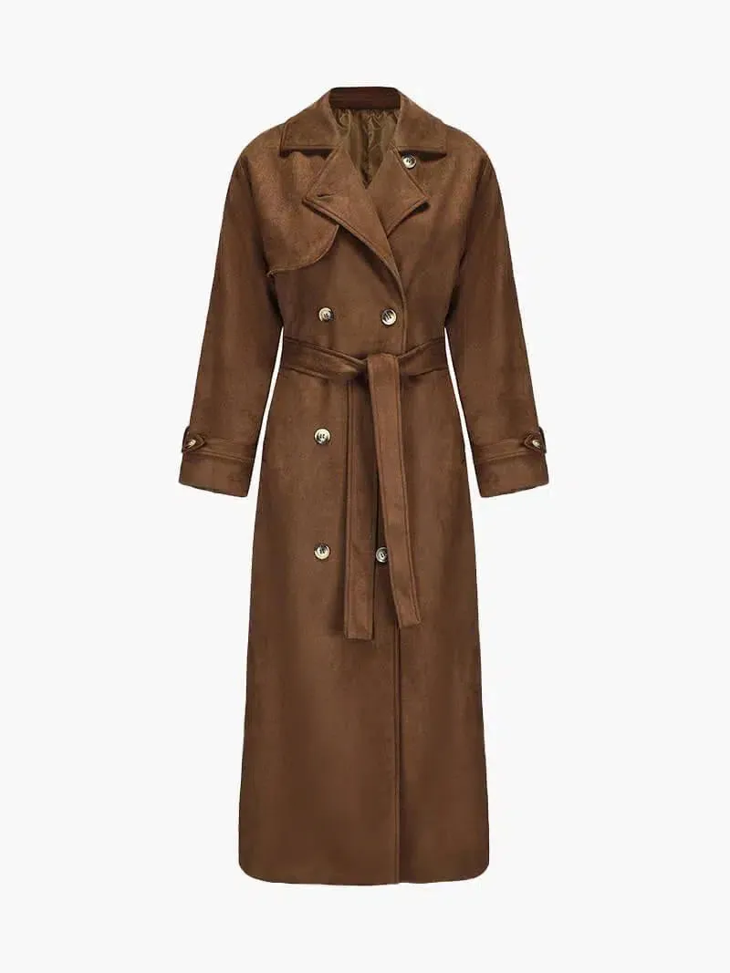 Chiara – Vegan suede – Trench coat