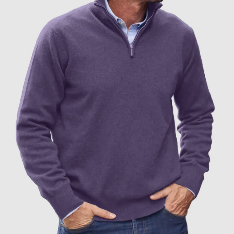 Classic Half Zip Stylish Sweater