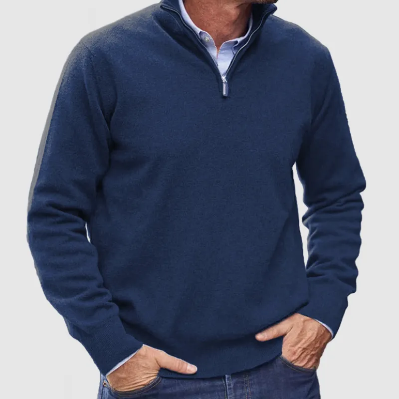 Classic Half Zip Stylish Sweater