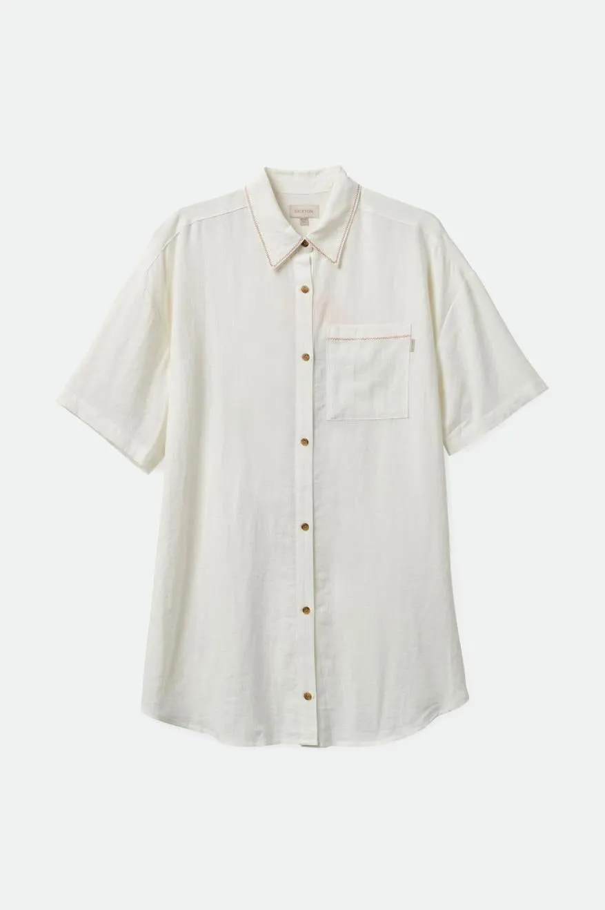 Condesa Linen Shirtdress - Off White