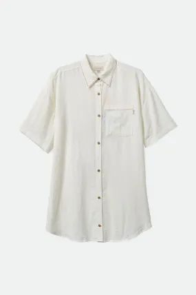 Condesa Linen Shirtdress - Off White