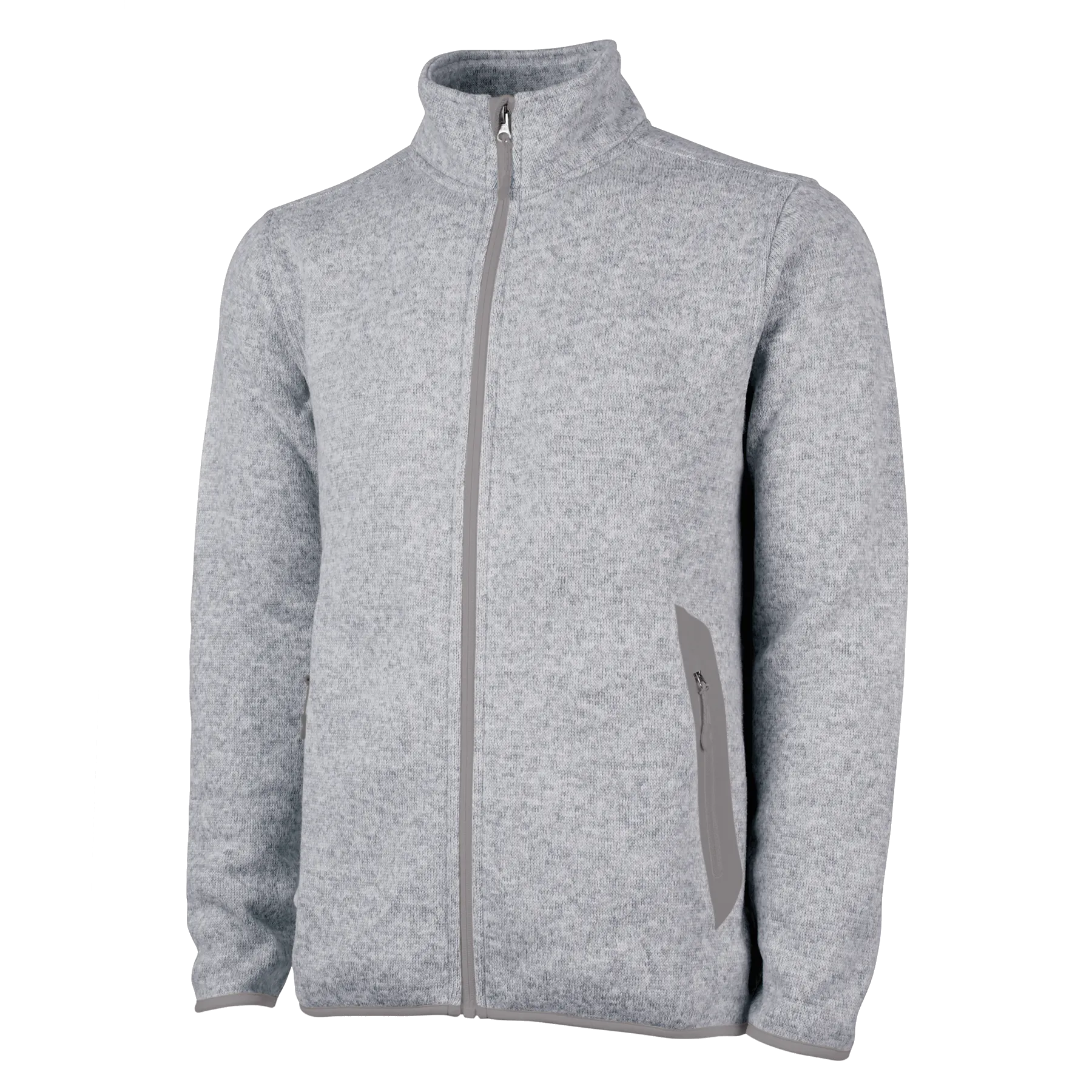 D2003M Mens Heathered Fleece Jacket