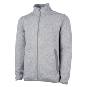 D2003M Mens Heathered Fleece Jacket