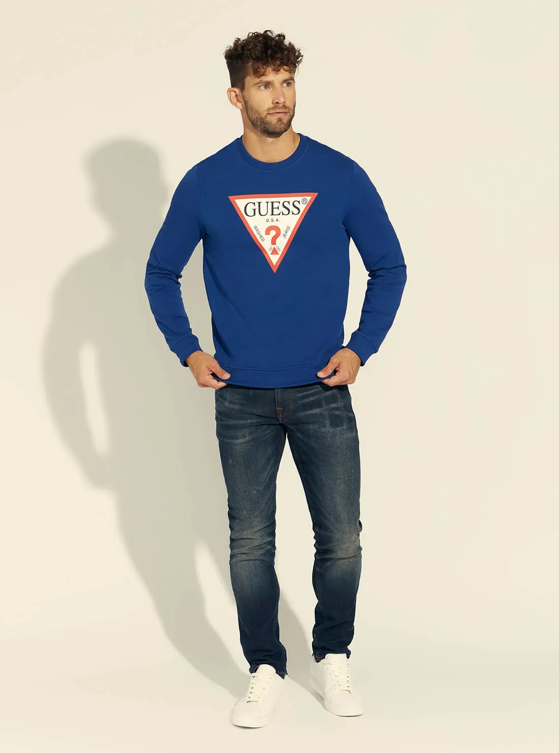 Dark Blue Audley Fleece Jumper