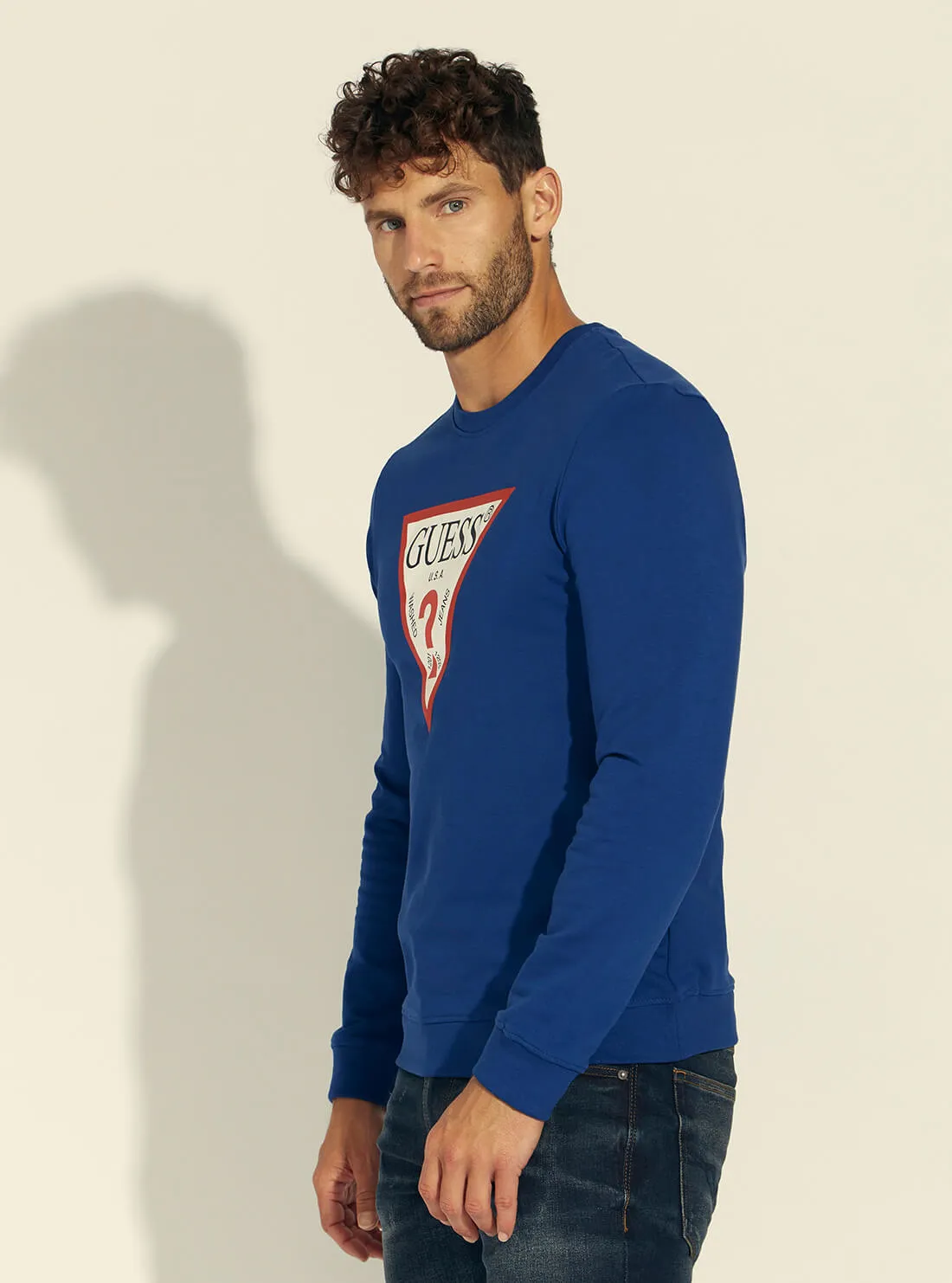 Dark Blue Audley Fleece Jumper