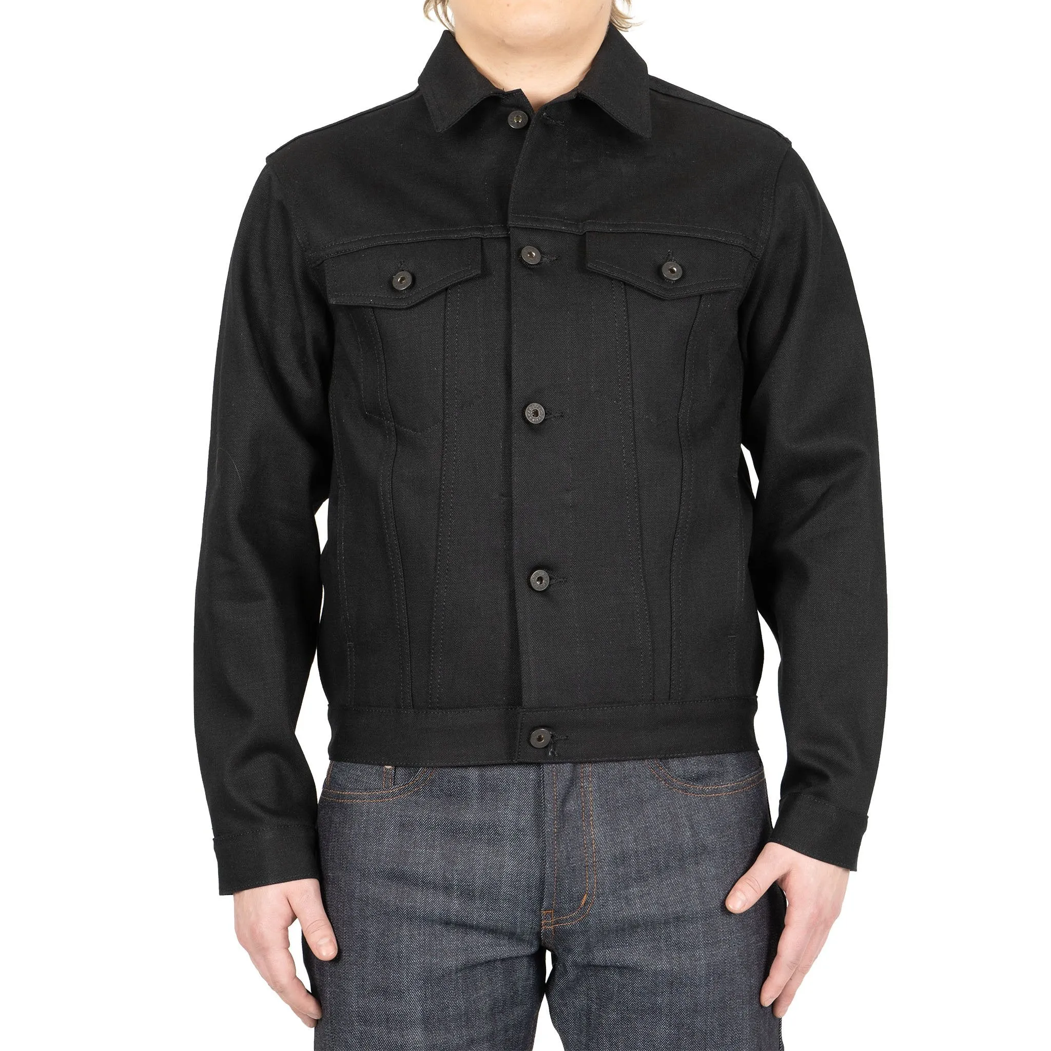 Denim Jacket - Solid Black Selvedge