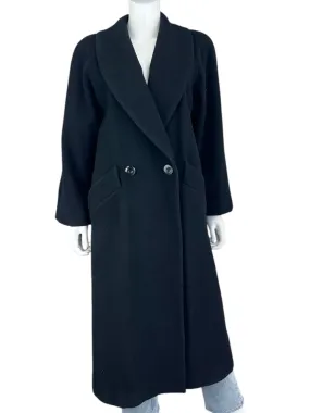 DONNYBROOK Black Wool Coat Size 8P