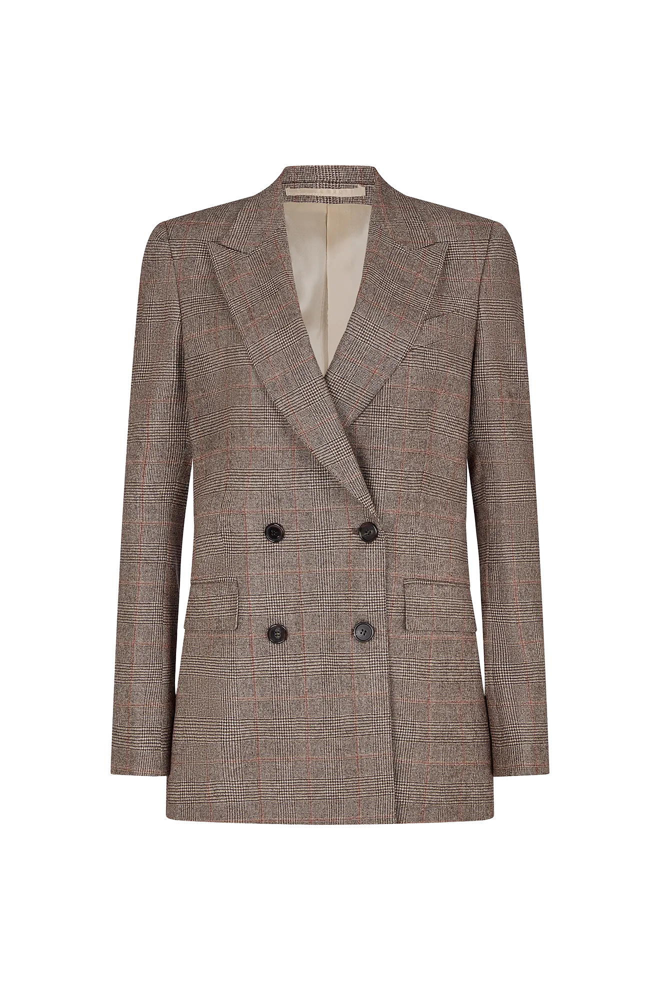 Double Breasted Jacket in a Prince of Wales Check