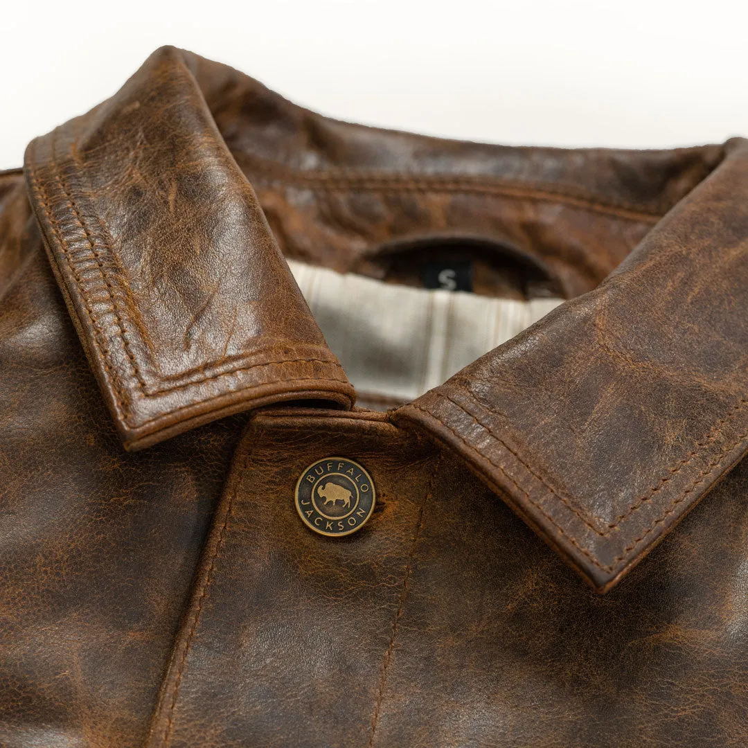 Driggs Leather Jacket | Brown