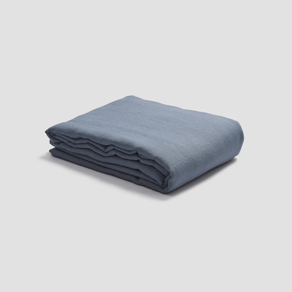 Dusk Blue Linen Blend Duvet Cover