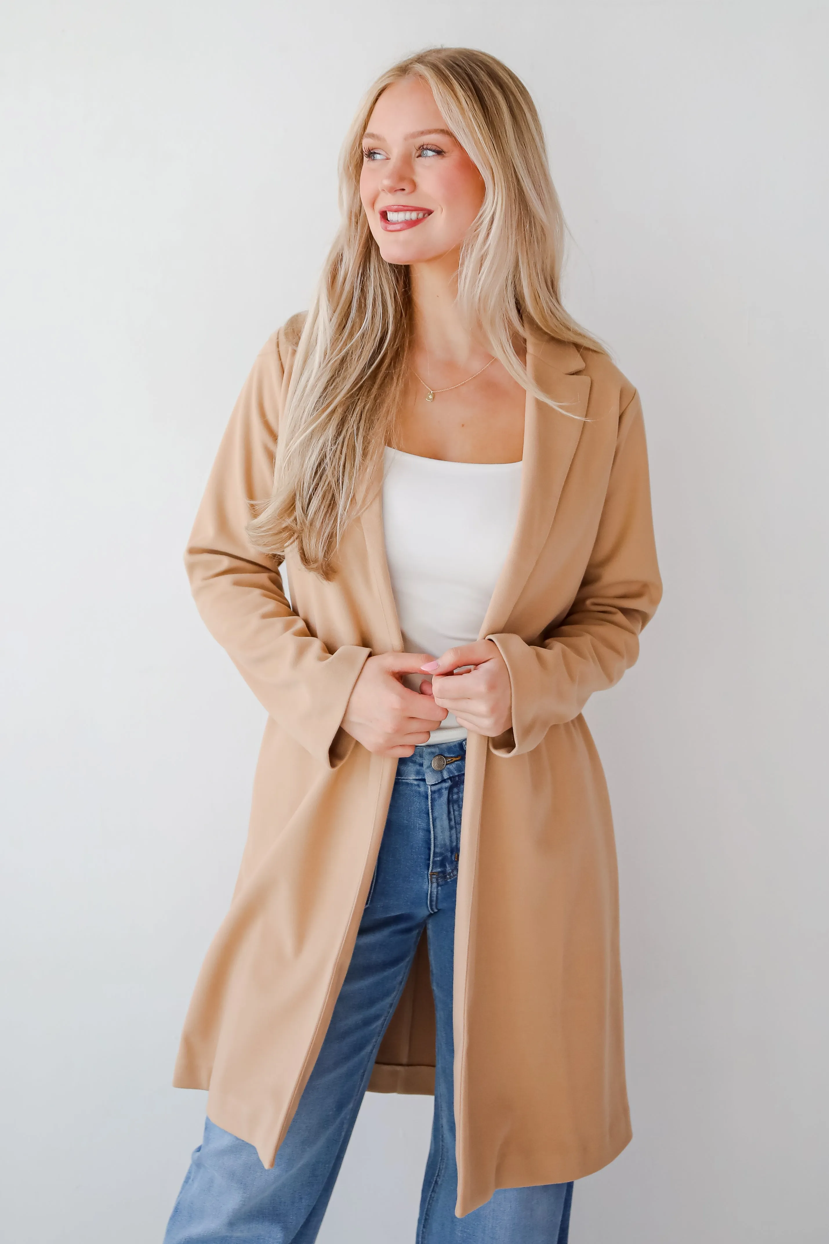 FINAL SALE - Smart Outcome Camel Trench Coat