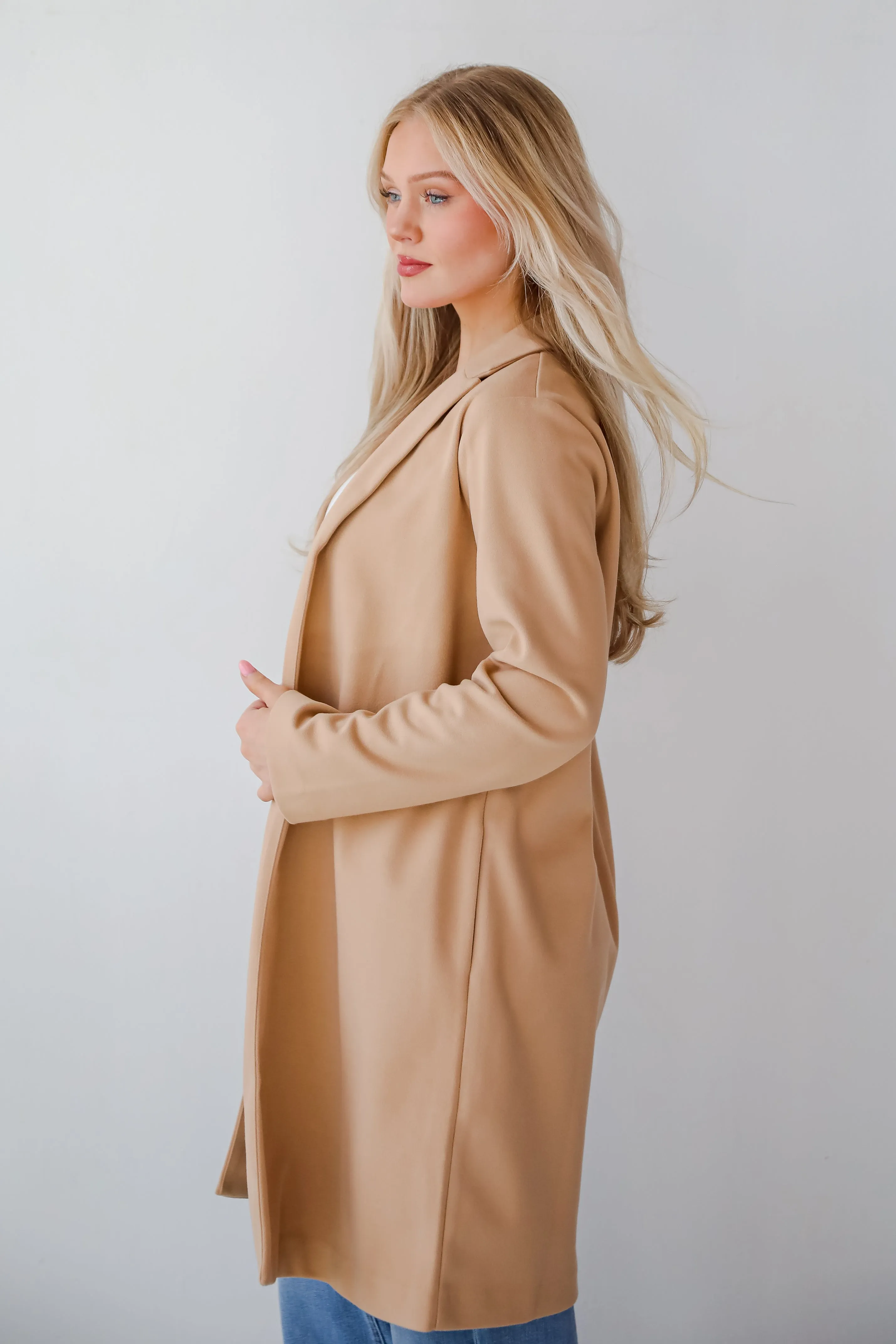 FINAL SALE - Smart Outcome Camel Trench Coat