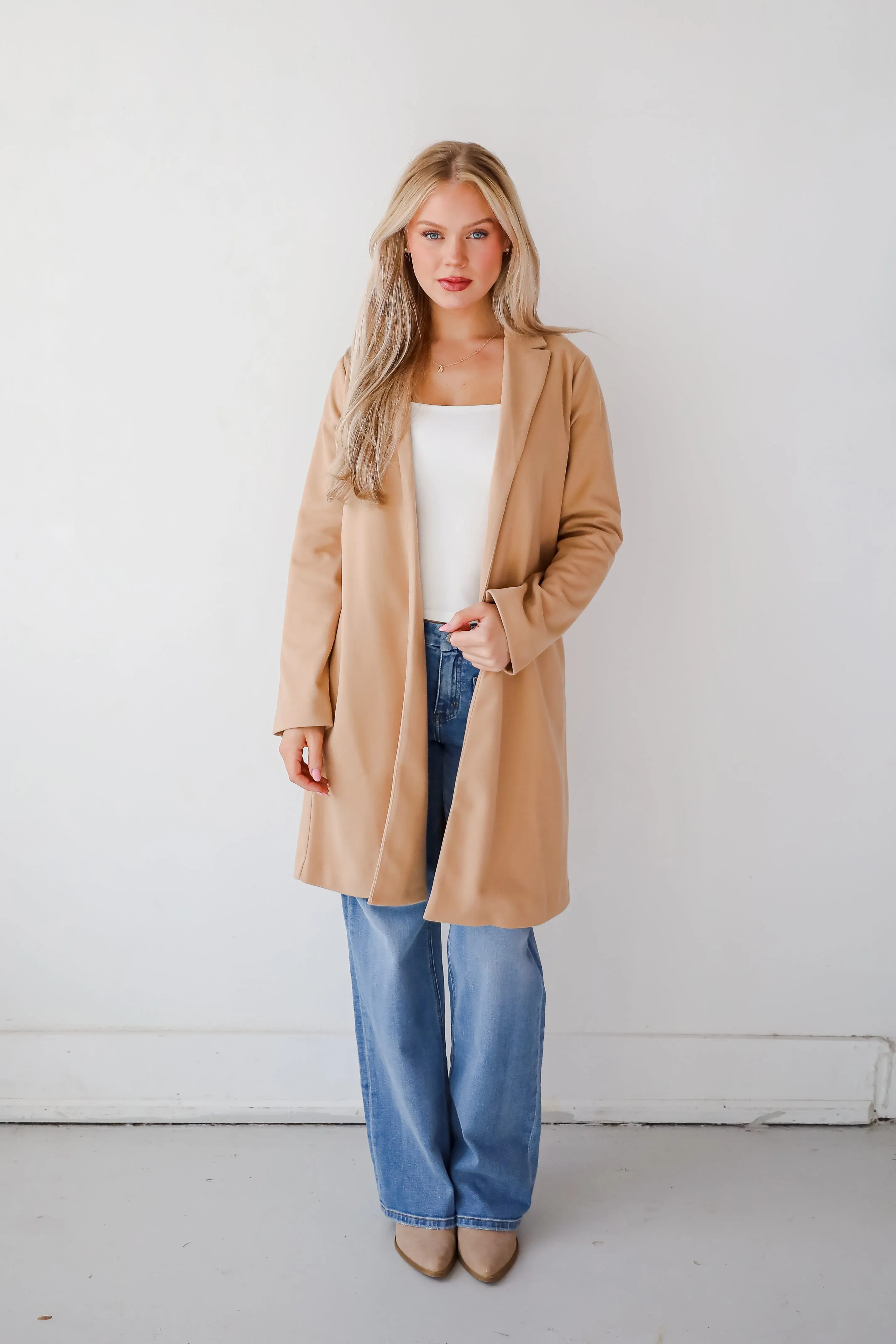 FINAL SALE - Smart Outcome Camel Trench Coat