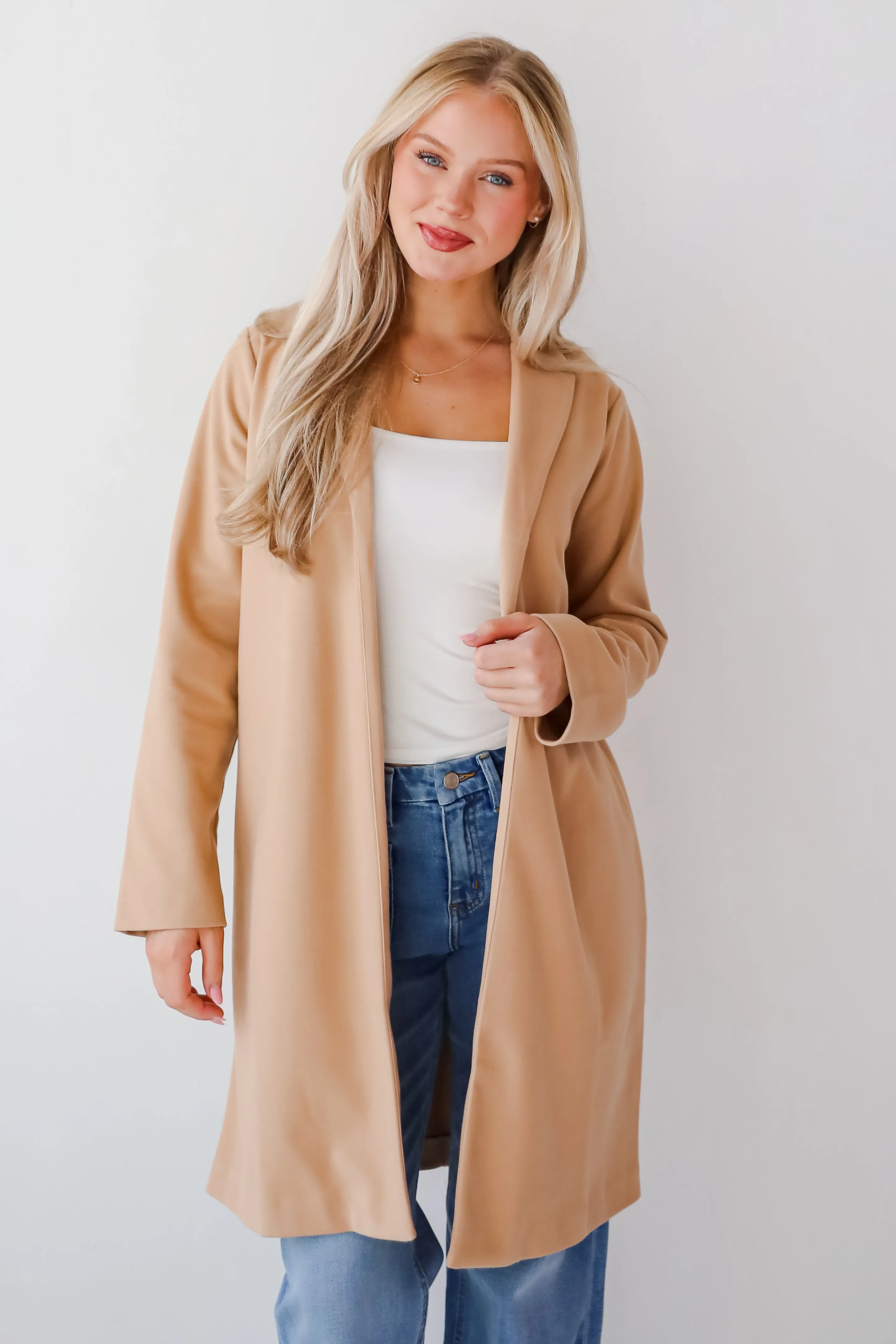 FINAL SALE - Smart Outcome Camel Trench Coat