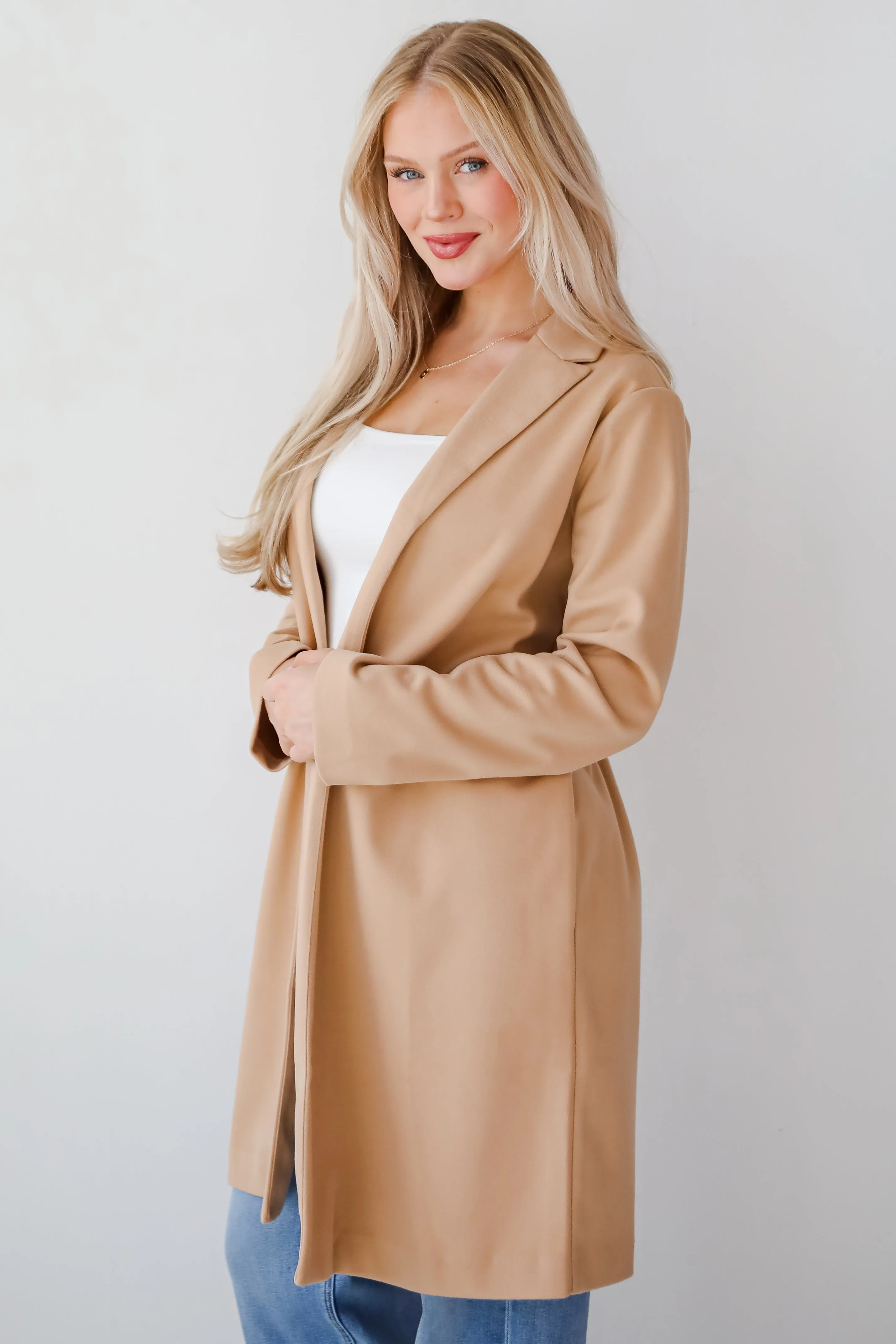 FINAL SALE - Smart Outcome Camel Trench Coat