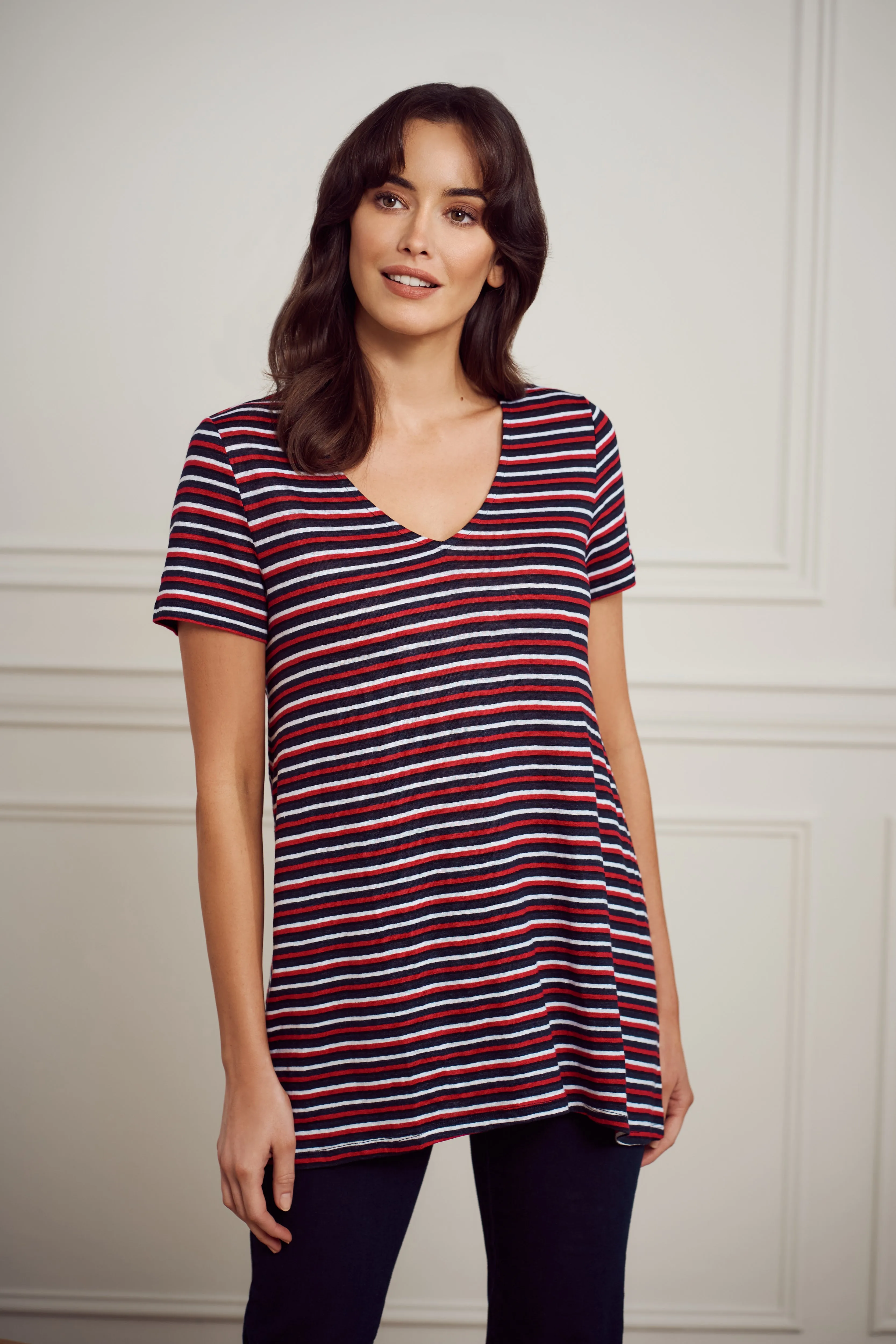 French Linen Stripe T-Shirt