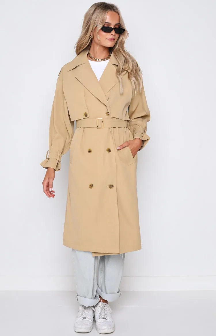 Giselle Beige Trench Coat