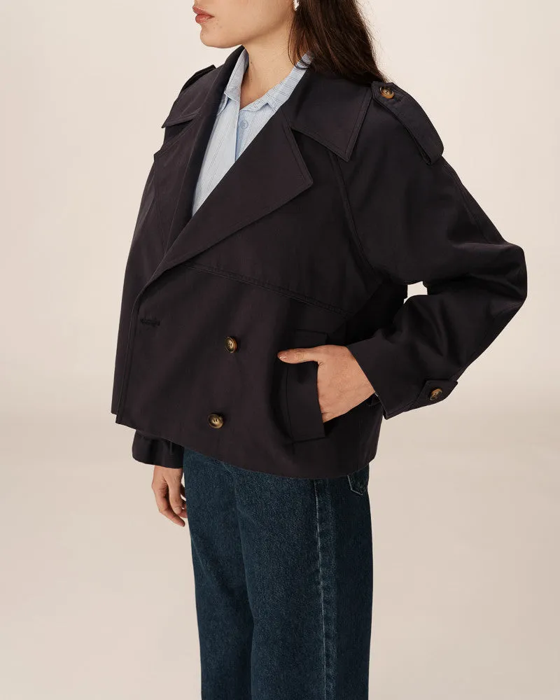 Grace & Mila Printemps Spring Trench Coat - Marine