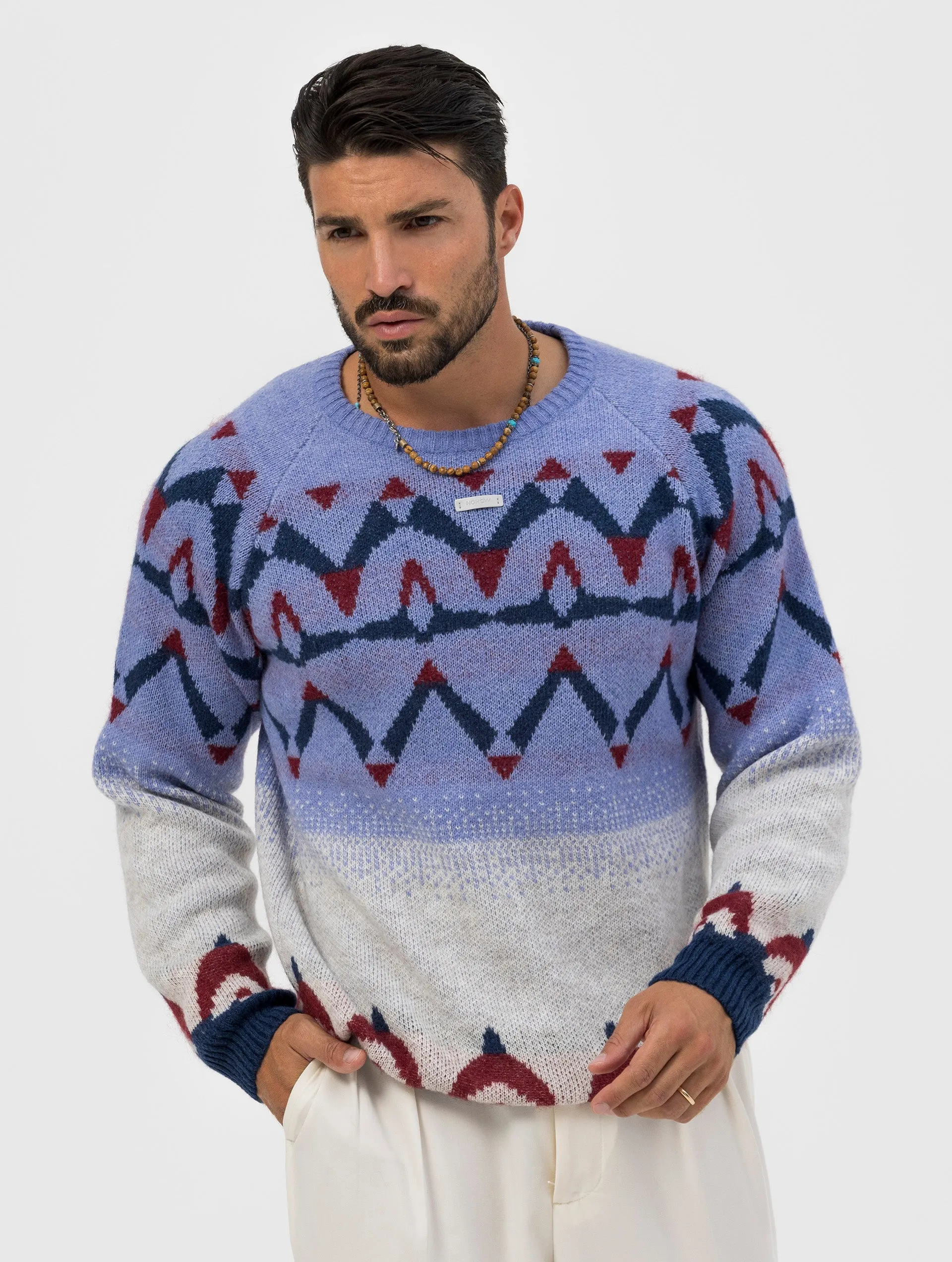 GRIFFIN CREWNECK SWEATER JAQUARD