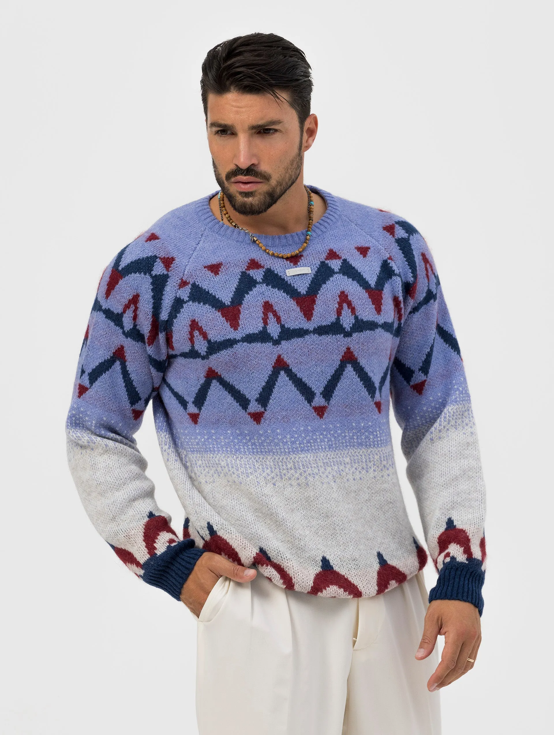 GRIFFIN CREWNECK SWEATER JAQUARD