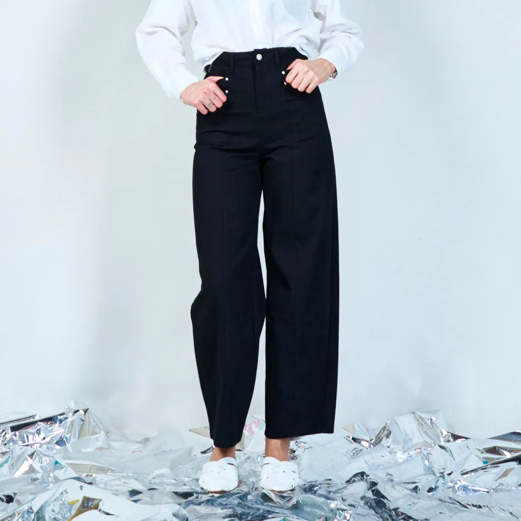 High-waisted tailored trousers wholesale