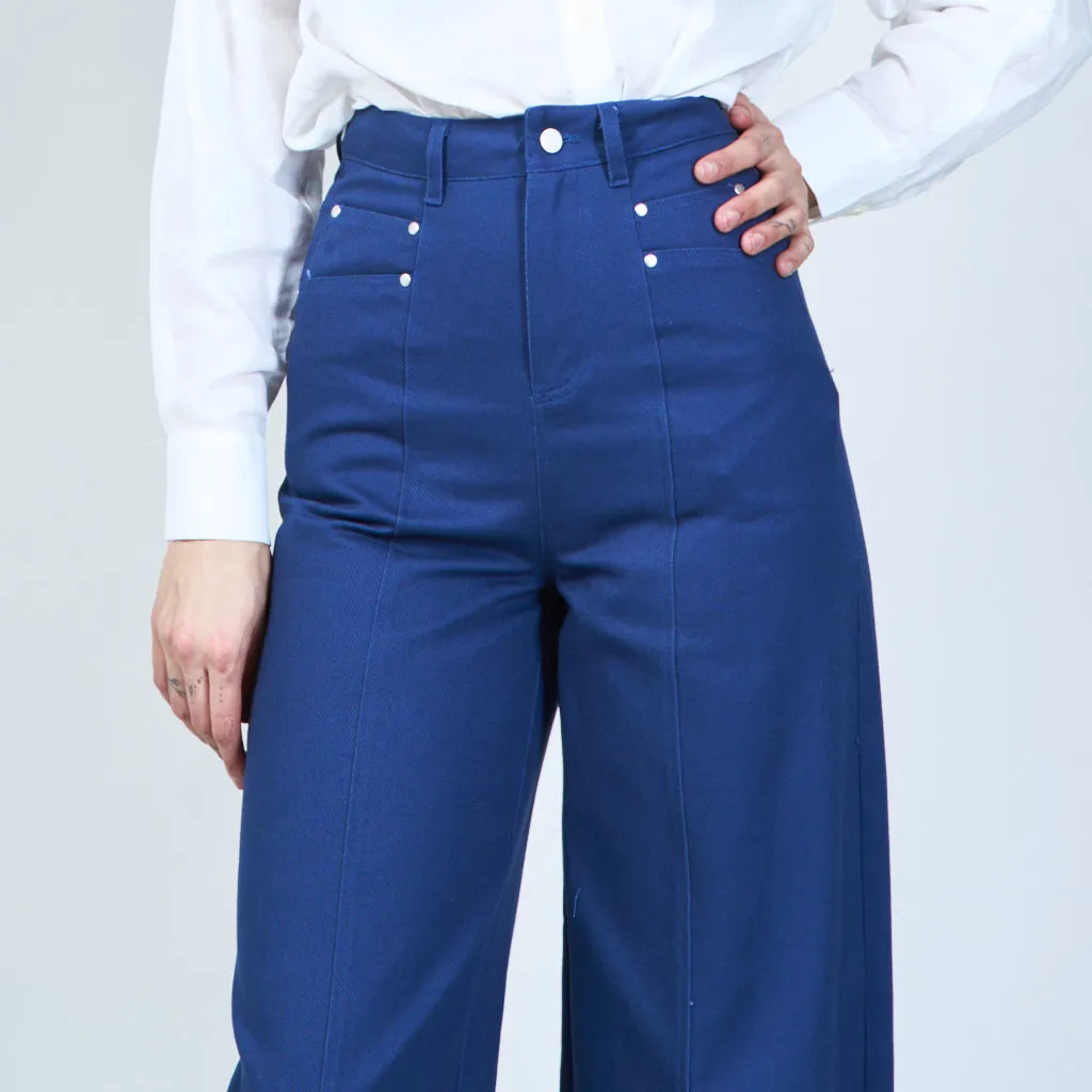 High-waisted tailored trousers wholesale