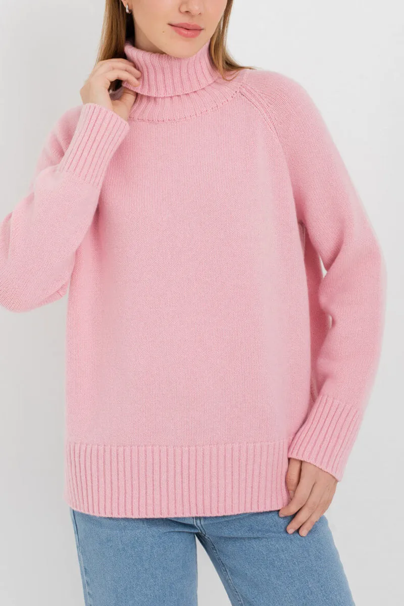 HWQ1366 Solid color raglan sleeve sweater