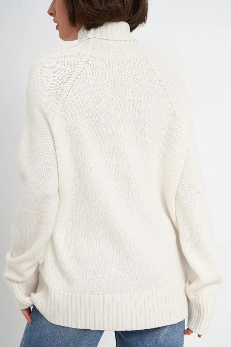 HWQ1366 Solid color raglan sleeve sweater