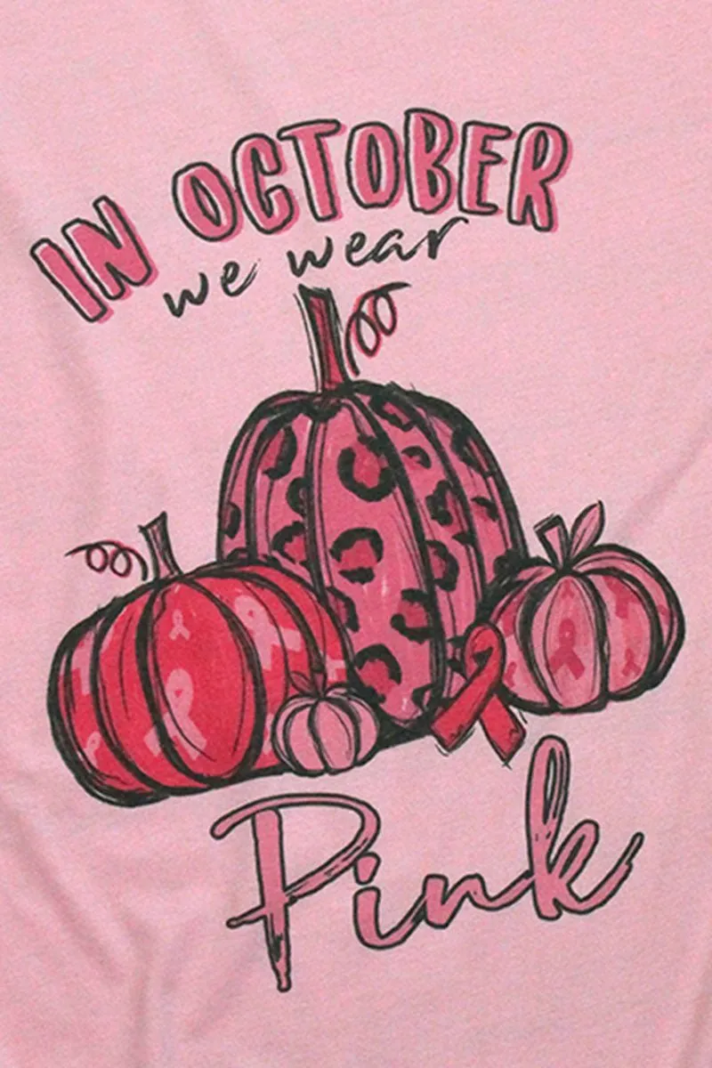 In October We Wear Pink Tri-Blend Short Sleeve Tee