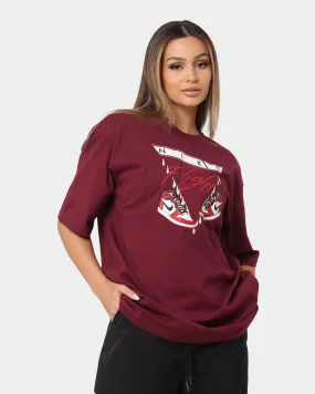 Jordan Women's Jordan Flight Graphic Oversized T-Shirt Cherrywood Red