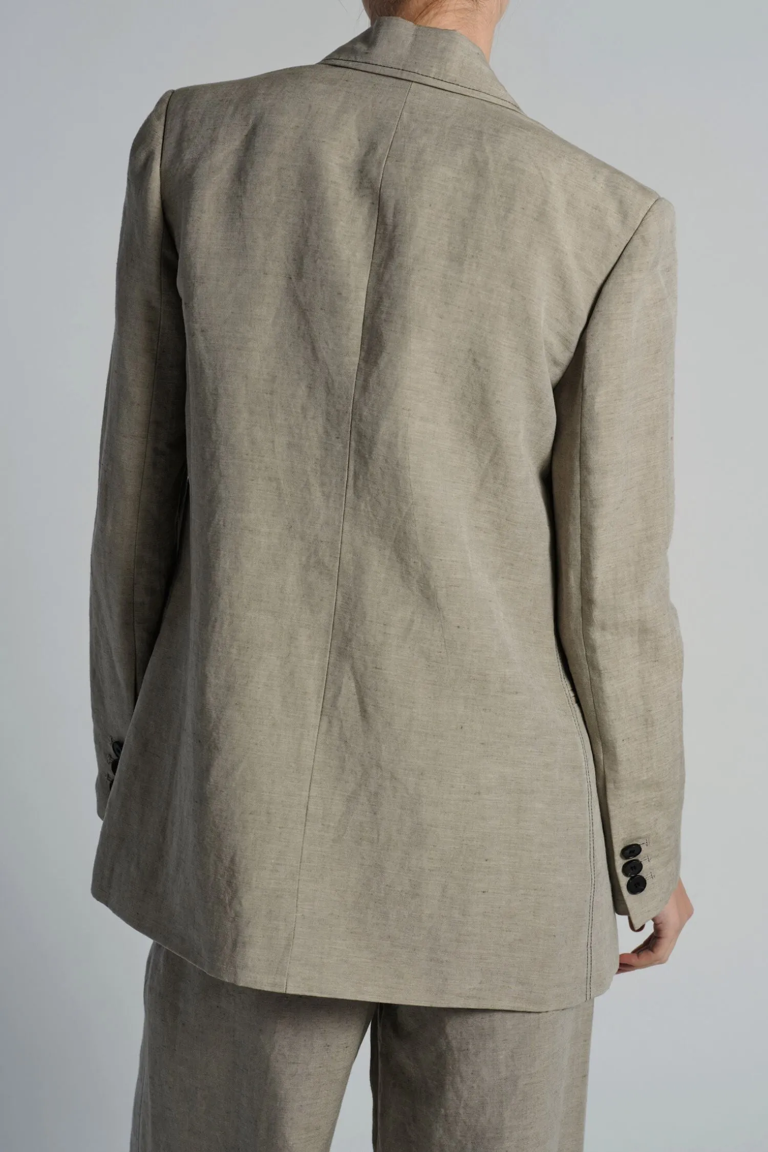 Kara Jacket, Grey Linen