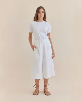 Katrina Linen Culottes - Ivory